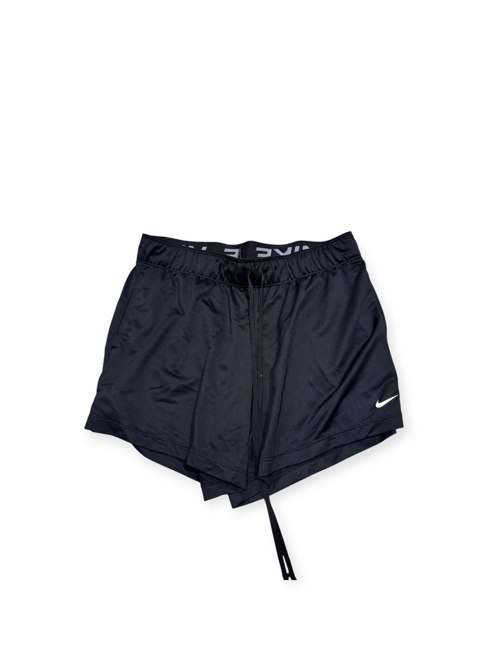 Nike Dri-FIT Black Running Shorts Logo Waistband Size Small